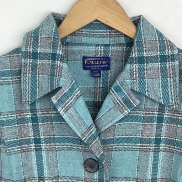 PENDLETON Wool Plaid Lightweight Jacket - Picture 2 of 12